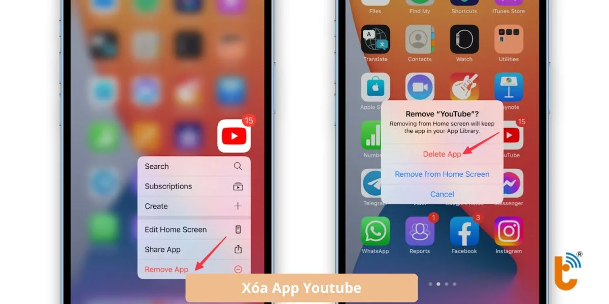 Gỡ ứng dụng YouTube